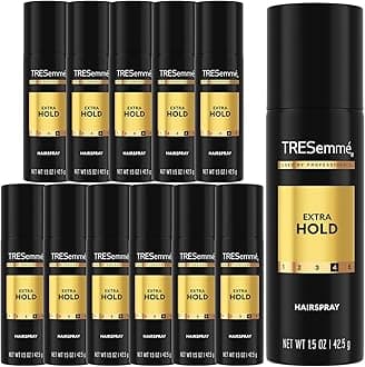 Travel Hairspray, Extra Hold, 6-Pack – Moisturizing Hair Spray, Anti-Humidity, Anti-Frizz Hair Products, 1.5 Oz Ea