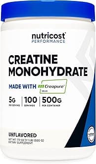 Nutricost Creapure® Creatine Monohydrate 500 Grams