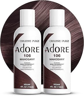 Adore Semi-Permanent Haircolor #106 Mahogany 4 Ounce (118ml) (2 Pack)