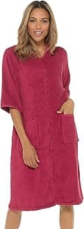 undercover lingerieUndercover Ladies Terry Towelling 100% Cotton Zip Through Dressing Gown Drying Bathrobe