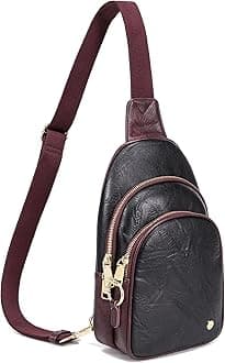 INICATCrossbody Sling Bags Fanny Packs Leather Purses Chest Bag for Women