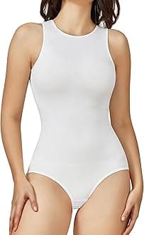 BRABICWomens Bodysuit Shapewear for Tummy Control Seamless Sleeveless Tank Tops Body Shaper