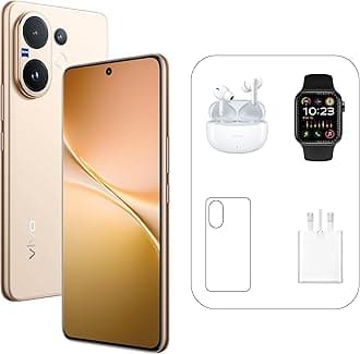Vivo V60 5G - Desert Gold 12 + 512GB | 50MP ZEISS Camera | 3D curved 120Hz AMOLED Display | 6500mAh | IP69, 4Y Battery | 455 Days Screen Replace,24 Months Warranty - UAE Version