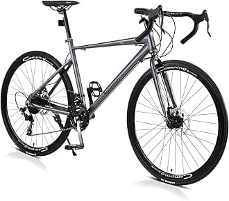 CamPingSurvivals aluminum alloy frame 700C black road bike 21-speed hybrid bike