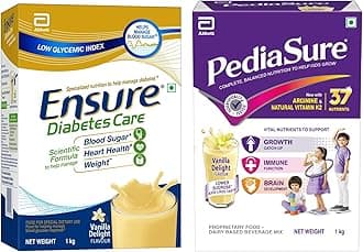 Vanilla Powder 950g, High Fiber & Protein | Pediasure Nutrition Powder 950g, Vanilla, Supports Kids Growth
