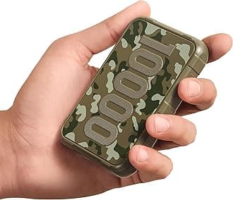 Ambrane 10000mAh Power Bank,Rugged & Slim,22.5W Fast Charging,Compact & Travel-Friendly,USB Type-C Input Output,PD & QC,Compatible with iPhone,Samsung,Oneplus & All Android (Force 10K,Dark Green)