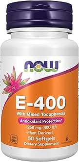 Now Foods - Vitamin E Mixed Tocopherols/Unesterified 400 Iu 50 Softgels 53506