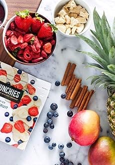 Crunchies Freeze-Dried Fruits, 100% All Natural Crispy Fruit, Non GMO and Kosher, Resealable Freeze Dried Fruit Snack Packs, Pack of 6 (Blueberries)