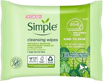Simple Kind To Skin Cleansing Facial Wipes - 25 Wipes