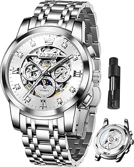 OLEVS Ladies Luxury Gold Silver Stainless Steel Quartz Watch Waterproof Date