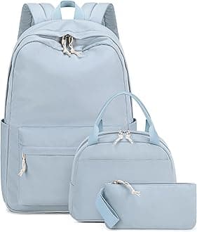 Bluboon Teens Backpack Set Girls School Backpack Lunch Box Pencil Bags Student Bookbags 3 in 1