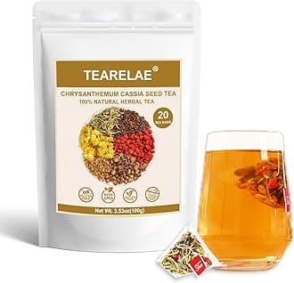 TEARELAE - Chrysanthemum Cassia Seed Tea - 5g x 20 Counts - Burdock Root, Goji Berry, Honeysuckle, Osmanthus - Combination Herbal Tea Bags