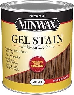 Minwax 66060000 Gel Stain, Walnut, 1 Quart
