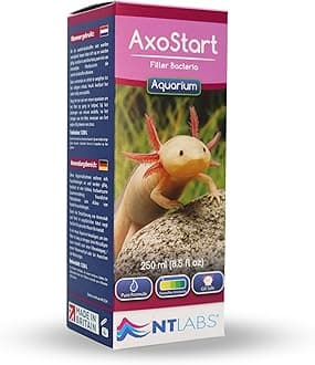 NT Labs AxoStart Filter Bacteria, Axolotl Filter Bacteria, Breaks Down Toxic Axolotl Waste, Prevents Ammonia & Nitrite, Use After Adding Axolotl or a Filter Clean (250ml - Treats 1250L)