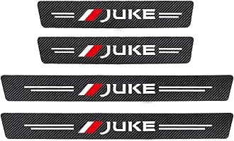 EAGLEG 4pcs Carbon Fiber Car Door Sill Protector for Nis-san Qashqai Juke Note TEANA TIIDA MAXIMA SYLPHY, 4D Sill Scuff Plate Sticker Auto Welcome Pedal Threshold Decorative Accessories, Juke