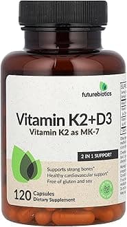 Futurebiotics, Vitamin K2 + D3, 120 Capsules