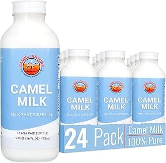 - Camel Culture 24 Pint Camel Milk – Grass Fed, Gluten Free, Low Lactose Milk Pint - Pasture Raised & Non-Homogenized Healthy Drinks For Kids & Adults - Non-GMO, Low Fat Health Drink