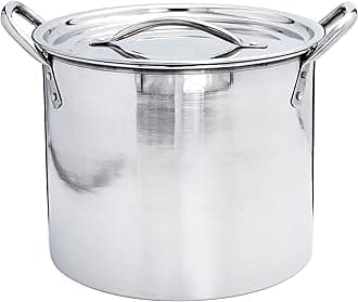 Buckingham Stock Pot with Stainless Steel Lid Multi Purpose Boiling Pot for Soups Stews & Brew (6 litres)