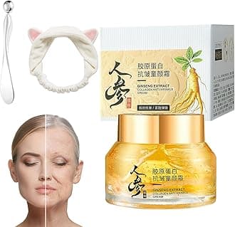 Ginseng Anti-wrinkle Serum and Cream, Ginseng Extract Liquid, Ginseng Extract Serum Oil for Tightening Sagging Skin Reduce Fine Lines (1Pcs-Cream)