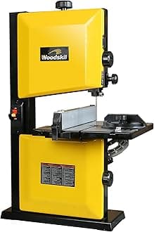 Woodskil 3-Amp 9-Inch Band Saw, 2500FPM Benchtop Bandsaw with Removable Safty Key, Cast Aluminum Table, Steel Base for woodworking