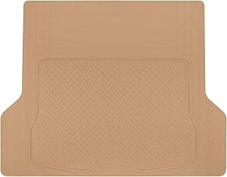 BDK Heavy Duty Rubber Cargo Mat Liner - All-Weather Trunk Protection, Trim-to-Fit Design for Cars, SUVs, Vans & Trucks - Non-Slip, Waterproof, Durable Cargo Floor Liner - 46" x 56.75" x 0.25" - Beige