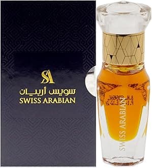 Mukhalat Dhahabi - Parfum Oil for Unisex - Majestic blend of Saffron and Geranium Scent - Long Lasting Personal Fragrance, CPO unisex - Alcohol Free, Travel Friendly - 0.4 oz (mini)