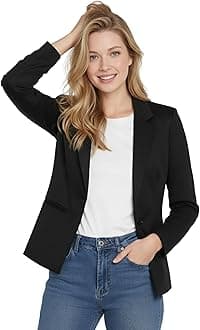 ROCKSY Smart Casual Formal Blazer for Women, Regular Fit Stylish Blazer for Women