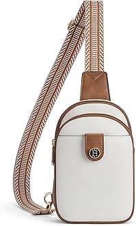 BOSTANTENSmall Sling Bag for Women Leather Crossbody Bags Fanny Pack Chest Bag for Travel