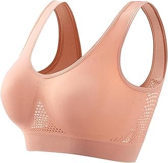 Wireless Sports Bra for Women Plus Size Workout Bras High Support Yoga Bras Breathable Mesh Bras Comfy Everyday Bras