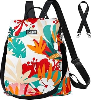 Fmeida Backpack Womens Anti Theft Travel Rucksack Shoulder Bag Ladies Handbag