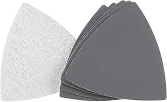 8PCS 2500 Grit Triangle Sanding Pad, Silicone Carbide Hook and Loop Sanding Pads fit 3-1/2" Oscillating Multi-Tool, Electrostatic Sand Planting Triangle Sandpaper for Wet and Dry Use