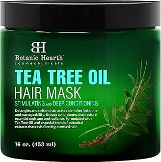 Tea Tree Hair Mask & Deep Conditioner, Moisturizes & Protects Hair & Scalp - with Soy Protein, Vitamin E, Collagen, Keratin & Coconut Oil - 16 oz (Packaging May Vary)