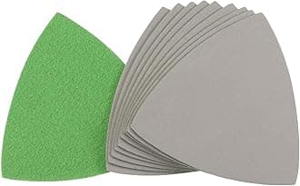 Triangular Sandpaper Hook and Loop Triangle Sanding Pad Fit 3-1/2 Oscillating Multi-Tool Silicon Carbide for Wet/Dry Use 3000 Grit 10pcs