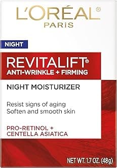 L’Oréal Paris L'Oreal RevitaLift Anti-Wrinkle Firming Night Cream Moisturizer 1.7 oz (Pack of 2)