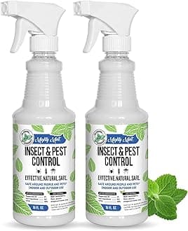 Peppermint Oil Insect Repellent Spray – Natural Indoor & Outdoor Bug Control for Spiders, Ants, Roaches, and More – Plant-Based, Extra-Strong Formula - 16 oz (Pack of 2)
