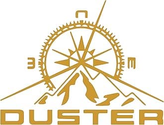 Compass Stickers Compatible with Duster Renault Car Back Sides Bumper Decal Black Vinyl L x H 20.00 cm x 15.00 cm (Golden)