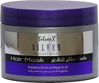 SilverX For Blonde, Ash, Light hair treatment color corrector purple, SALT&SULFATE FREE after keratin shampoo silver shampoo & conditioner & mask (Mask 300 ml)