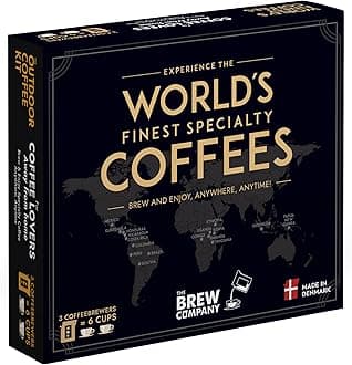 Original Gourmet Coffee Gift Set for Men & Women – 3 of the World’s Finest Single Estate Specialty & Organic Coffees | Brew & Enjoy Anytime, Anywhere | Hamper Style Letterbox Gift Idea for Him & Her