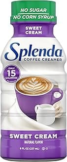 Splenda Sugar Free, Low Calorie Sweet Cream Coffee Creamer, 8 Fl Ounces Bottle
