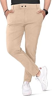 Men's Stretchable Stretchable Formal Pant Trousers | Stylish Slim Fit Men's Wear Trousers for Office or Party | Polycotton Knitted Fabric