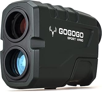 Gogogo Sport Vpro Green Hunting Rangefinder -1200 Yards Laser Range Finder for Hunting and Golf with Speed, Slope, Scan and Normal Measurements, Rechargeable