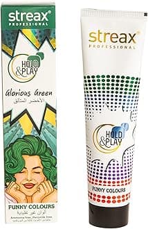 Streax Professional Hold and Play Funky Colours, Hair Color, 100g - Groovry Pink