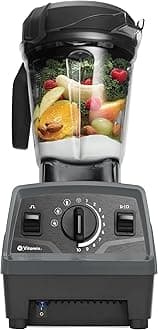 Vitamix Explorian with Programs, Three Blending Programs, Professional-Grade Blender for Smoothies and More, Self-Cleaning Kitchen Appliance, 64 Oz Container, Slate (Renewed Premium)