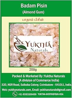 Yuktha Naturals Badam Pisin - Badam Gum - Almond Gum - 200g