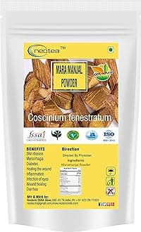 Neotea Mara Manjal | for Glowing Skin | Wild Turmeric (Curcuma Aromatica) for Acne, Dark Spots, & Tan Removal | 100% Pure, Chemical-Free, Preservative-Free | Brightening & Whitening Face Pack for Healthy Complexion | Organic & Traditional Beauty Care 1 KG