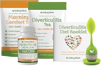 Tea Bundle Pack | Diverticulitis Tea, Morning Comfort Tea, Probiotic, Infuser | Supports Complete Digestive Health