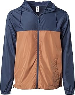 Global Blank Men's Windbreaker Jacket Lightweight Water-Resistant Windbreakers for Men