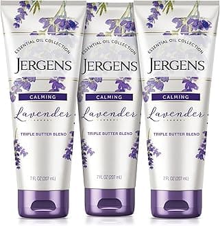 Lavender Body Butter Hand and Body Lotion, Moisturizer for Women, with Essential Oils for Indulgent Moisturization, 7 Oz, Pack of 3