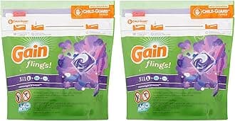 Gain Flings Laundry Detergent Pods - Moonlight Breeze - 16 Count Pods Per Package - Pack of 2 Packages