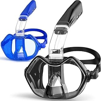 Greatever Half Face Diving Mask, Innovative with Nose Breathing, Comfortable & Breathable Fit,Detachable Breathing Tube,and Home Water Sports